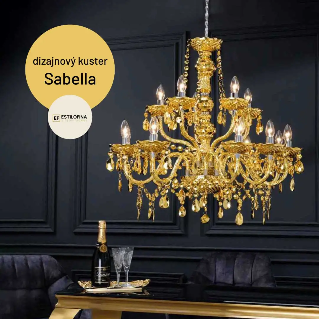 dizajnový luster Sabella